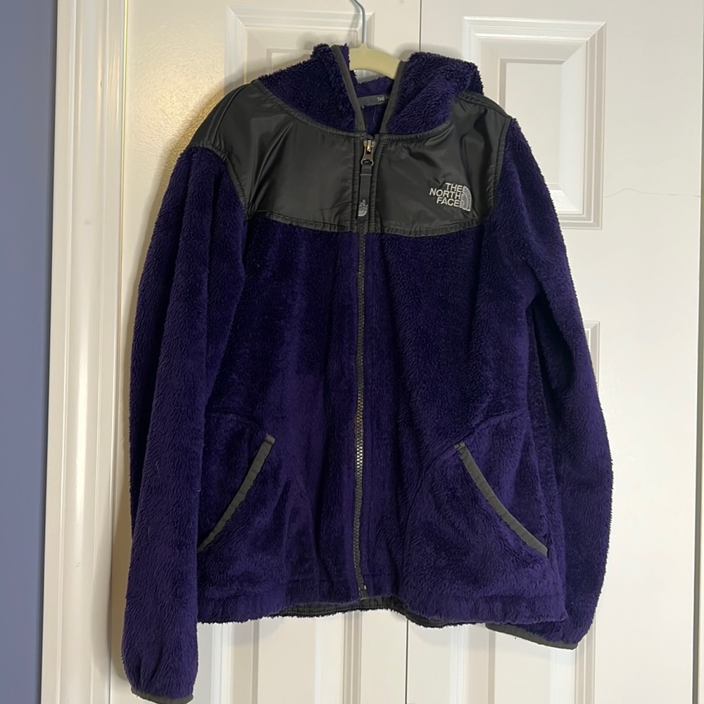 The North Face Purple Plush Oso Hoody Sweatshirt Jacket Size M (10/12)